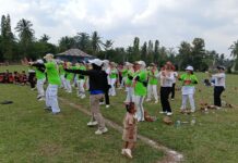 Senam Masal Meriahkan HUT 52 Desa Brawijaya Kecamatan Sekampung Udik